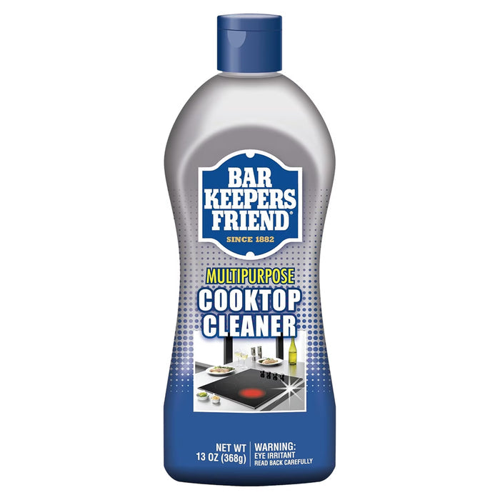 Bar Keepers Friend Cooktop Cleaner Non-Abrasive Liquid Glass-Ceramic Surface Cleaner 13 oz - 6 Pack