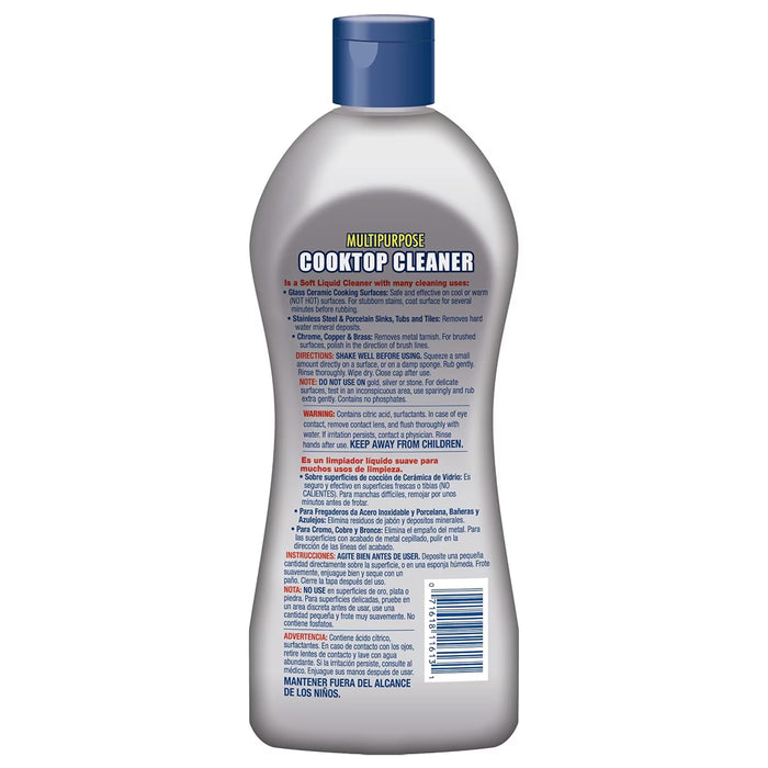 Bar Keepers Friend Cooktop Cleaner Non-Abrasive Liquid Glass-Ceramic Surface Cleaner 13 oz - 6 Pack