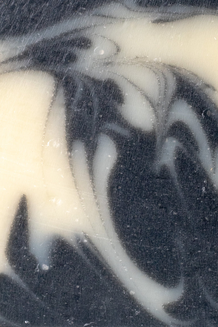 Up-Close Image: Rustic Strength - Bar Soap | 3.5 oz | Detoxifying Charcoal