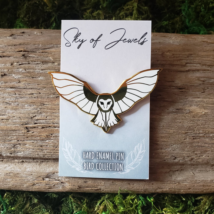 Barn Owl Enamel Pin