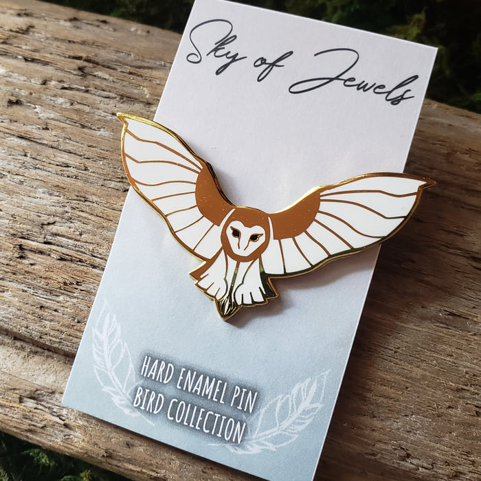 Barn Owl Enamel Pin