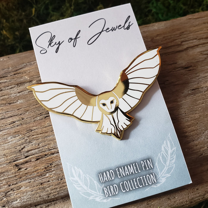 Barn Owl Enamel Pin