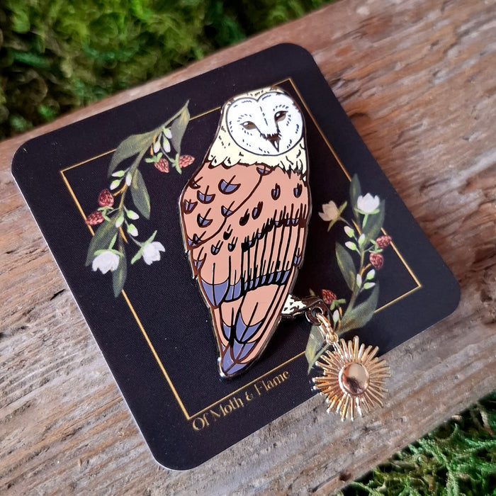 Barn Owl Enamel Pin