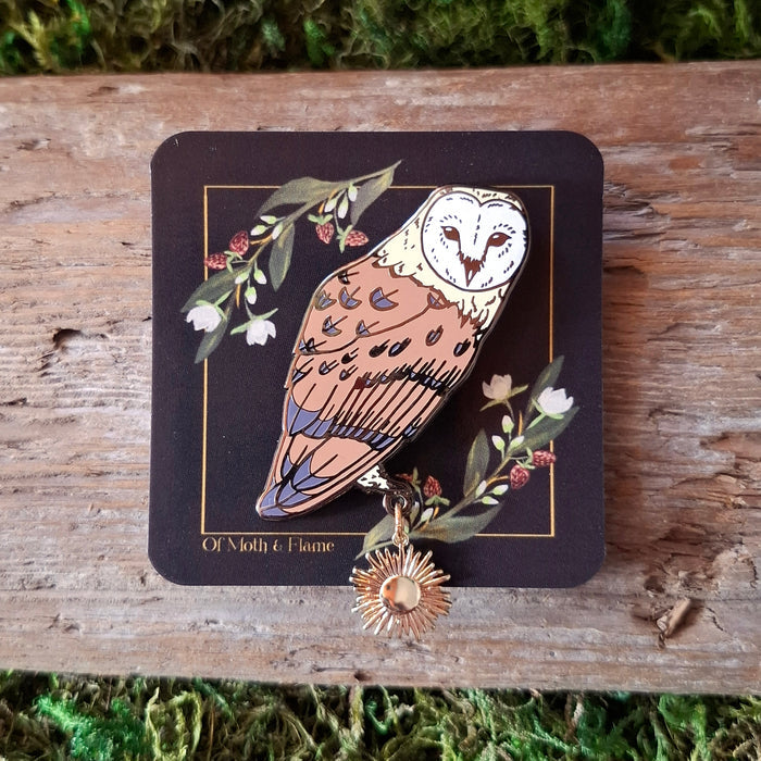 Barn Owl Enamel Pin