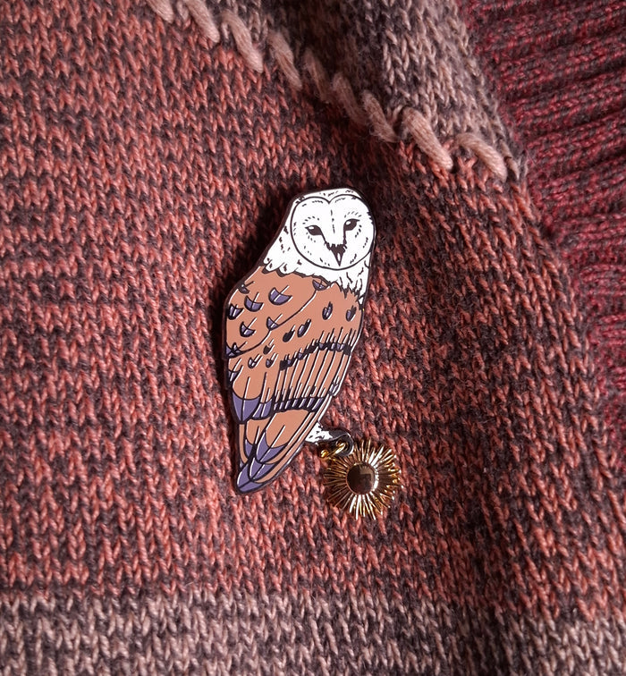 Barn Owl Enamel Pin
