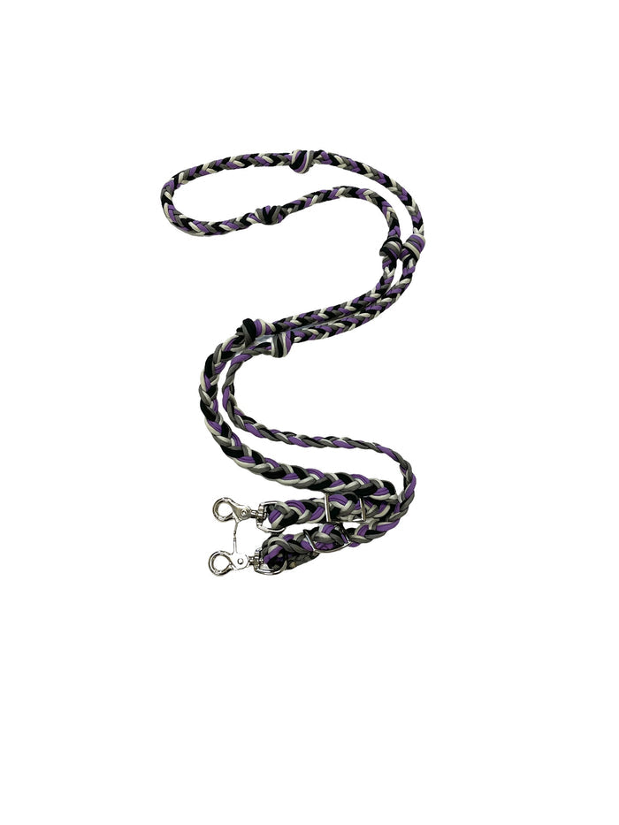 Barrel Reins, reins with grip knots...You choose color and length - Tiffanys Braided Tack LLC