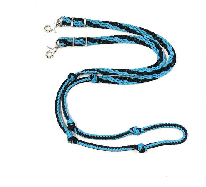 Barrel Reins, reins with grip knots...You choose color and length - Tiffanys Braided Tack LLC