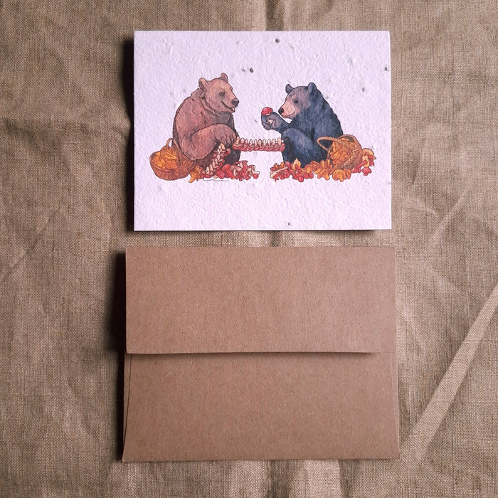 Bear Foragers Plantable Greeting Card