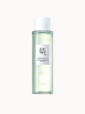 Beauty of Joseon Green Plum Refreshing AHA BHA Facial Toner in a 150ml bottle with a green and white label.