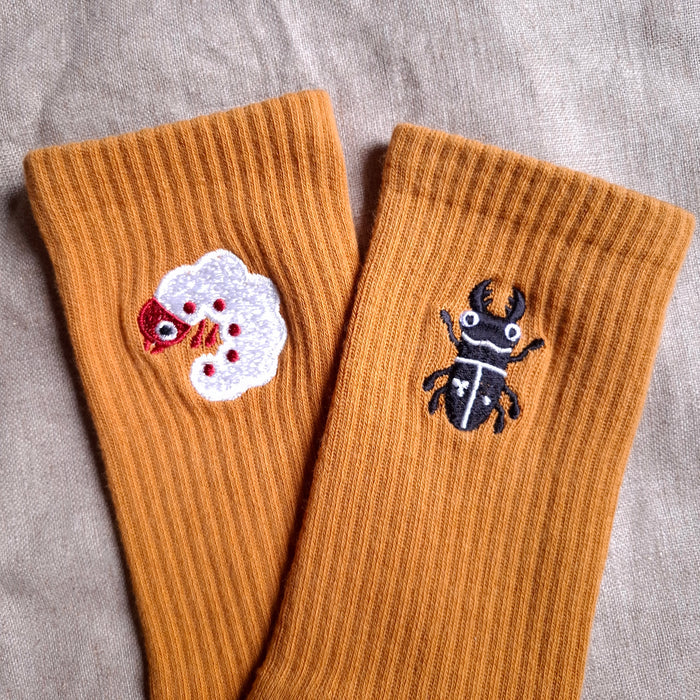Beetle & Grub Socks