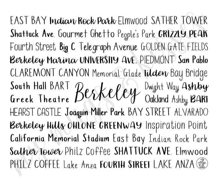 Berkeley, CA Travel Mug