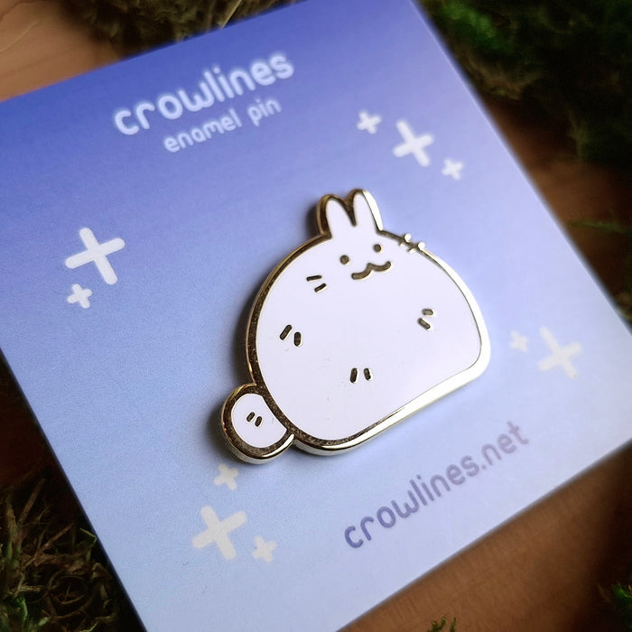 Big Round Bunny Enamel Pin