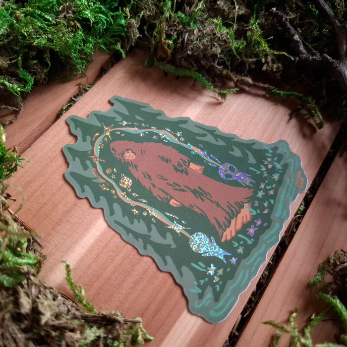 Bigfoot Holographic Vinyl Sticker