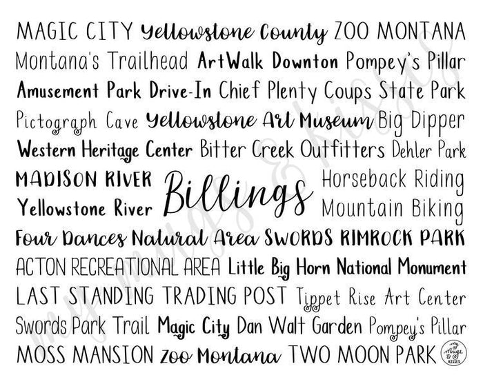 Billings, MT Digital Download
