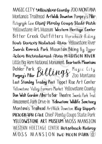 Billings, MT Spiral Notebook