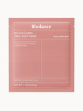 Biodance Bio Collagen-Real Deep Mask pack featuring a skin care mask designed to hydrate and rejuvenate the skin.