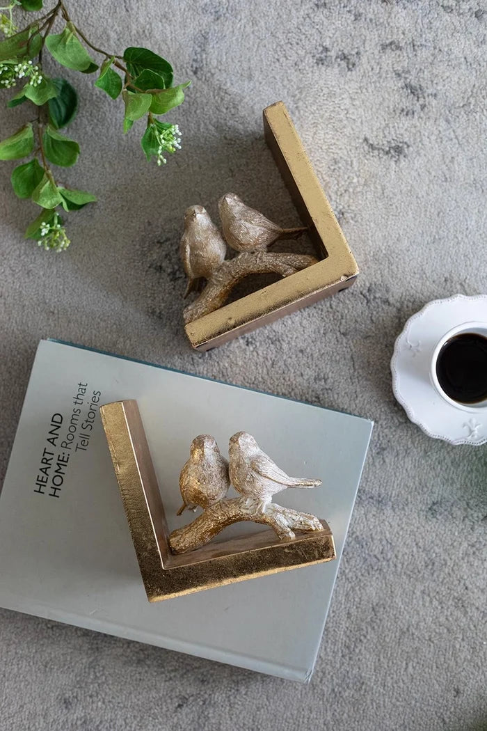 Birds on a Branch Bookends
