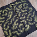 Black Centipede Print Bandana