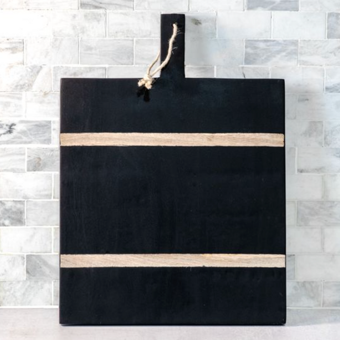 Black Deco Serving Board 22" x 16"