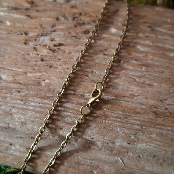Black Floral Tome Pendant