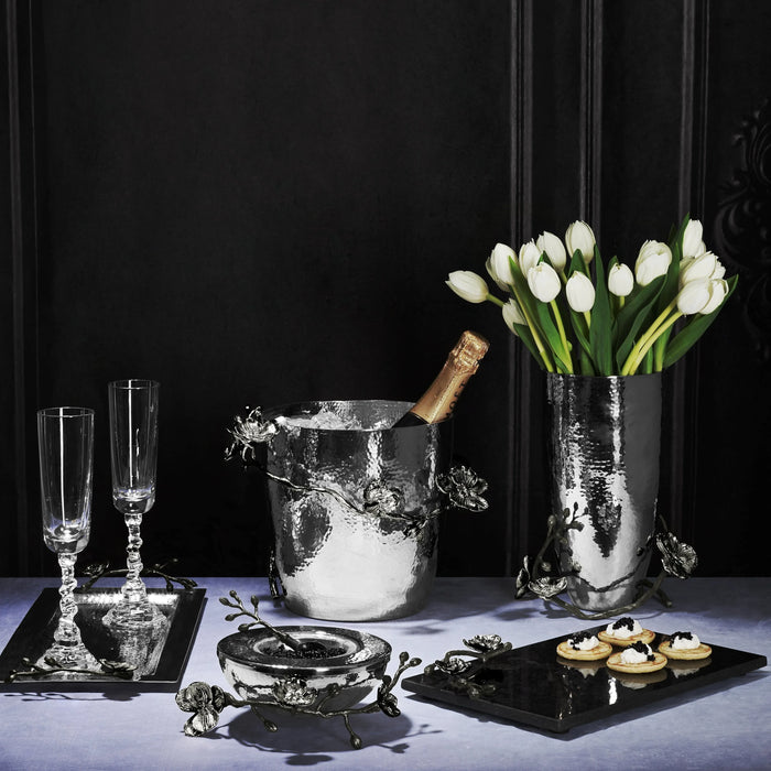 Michael Aram Black Orchid Caviar Dish w/ Spoon