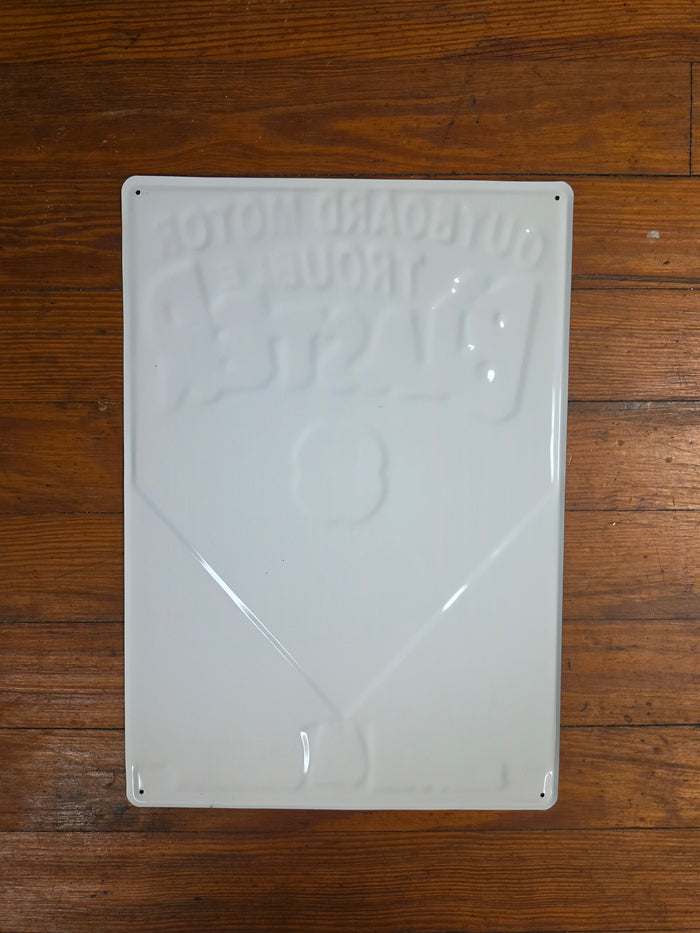 Blaster  Outboard Motor Trouble Metal sign