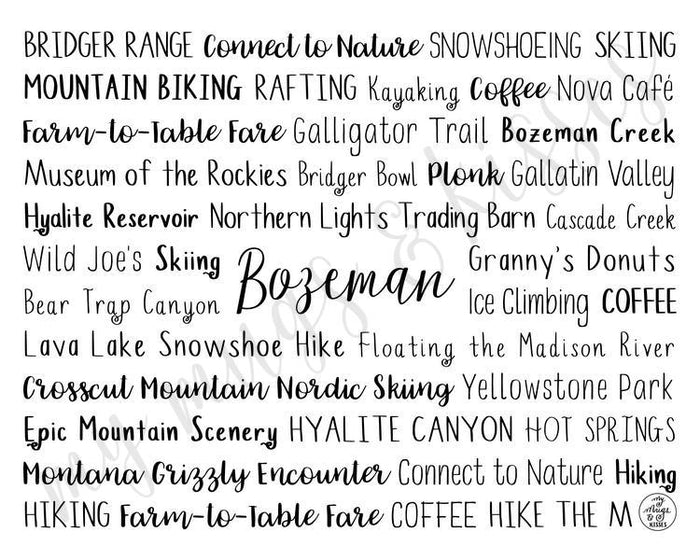Bozeman, MT Digital Download