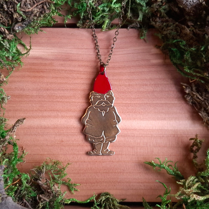 Brass Gnome Pendant
