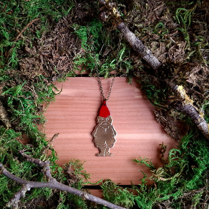 Brass Gnome Pendant