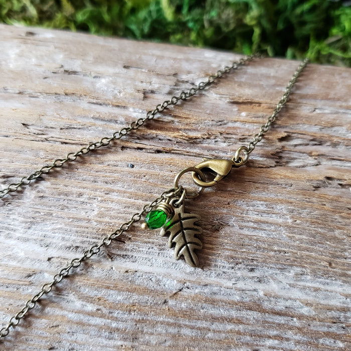 Brass Tree Medallion Necklace