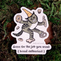 "Bread Enthusiast" Cat Vinyl Sticker