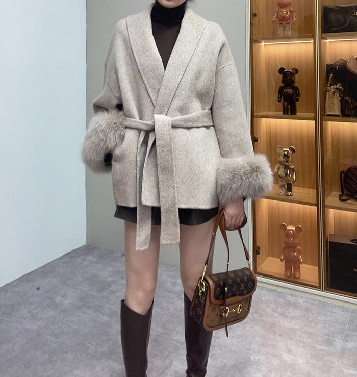 Brit & Boho™ | Alessia Fur Trench Coat - Brit & Boho | Fashion & Boutique
