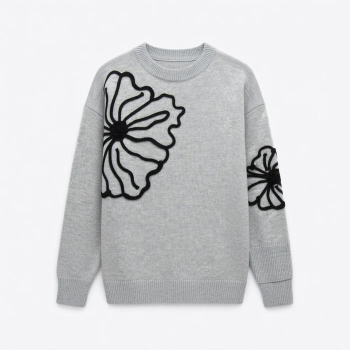 Brit & Boho™ | Amelia 3D Detailing Sweater