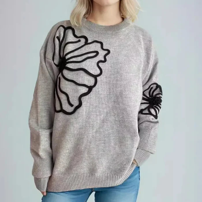 Brit & Boho™ | Amelia 3D Detailing Sweater - Brit & Boho | Fashion & Boutique