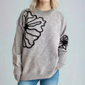 Brit & Boho™ | Amelia 3D Detailing Sweater - Brit & Boho | Fashion & Boutique