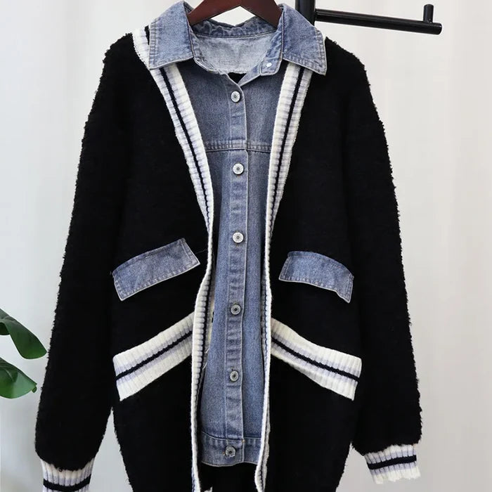 Brit & Boho™ | Amira Denim Patchwork Cardigan - Brit & Boho | Fashion & Boutique