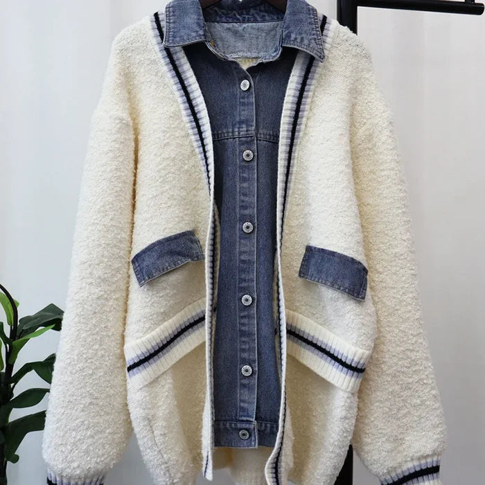 Brit & Boho™ | Amira Denim Patchwork Cardigan - Brit & Boho | Fashion & Boutique