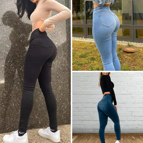 Brit & Boho™ I Alyssa High Waisted Denim Jeans Brit & Boho | Fashion & Boutique
