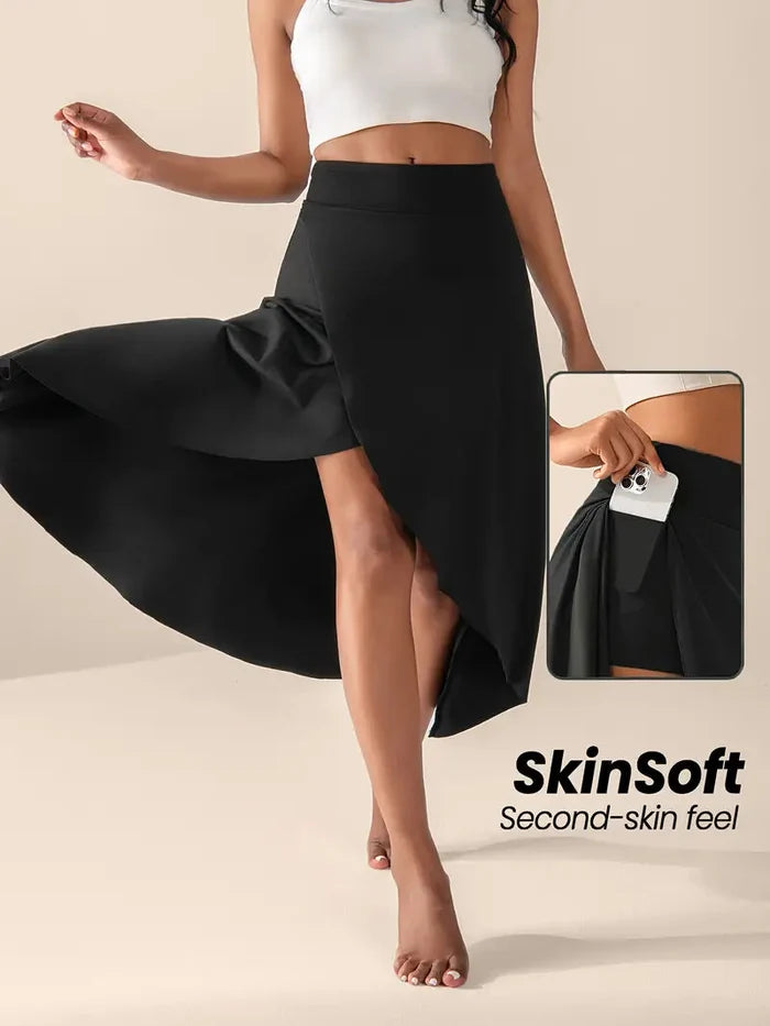 Brit & Boho™ I June High-Waisted Split Skort with Pockets Brit & Boho | Fashion & Boutique