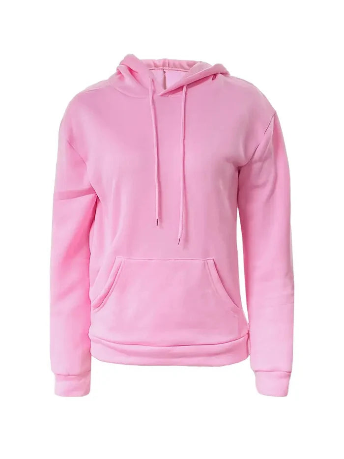 Brit & Boho™ I Keisha Solid Kangaroo Pocket Hoodie Without Pants Brit & Boho | Fashion & Boutique