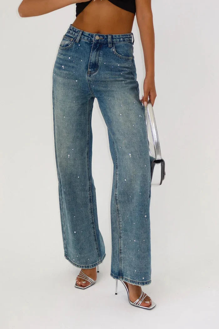 Brit & Boho™️ I Neslie Aqua Jeans Brit & Boho | Fashion & Boutique