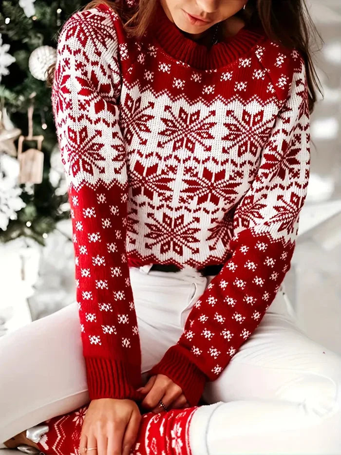 Brit & Boho™ I Sandy Winter Sweater Snowflake Brit & Boho | Fashion & Boutique
