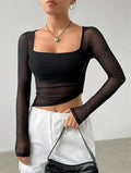 Brit & Boho™ I Shayne Women Regular Fit Square-Neck Crop Top Brit & Boho | Fashion & Boutique