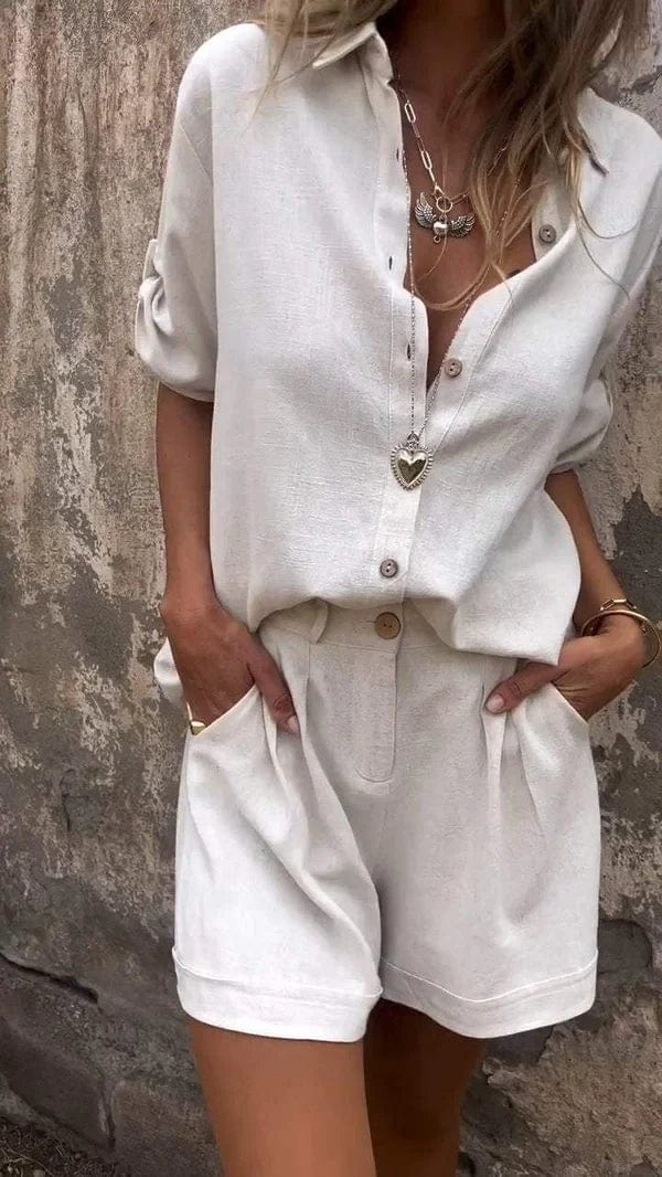 Brit & Boho™ | Isla Linen Co-Ord Set
