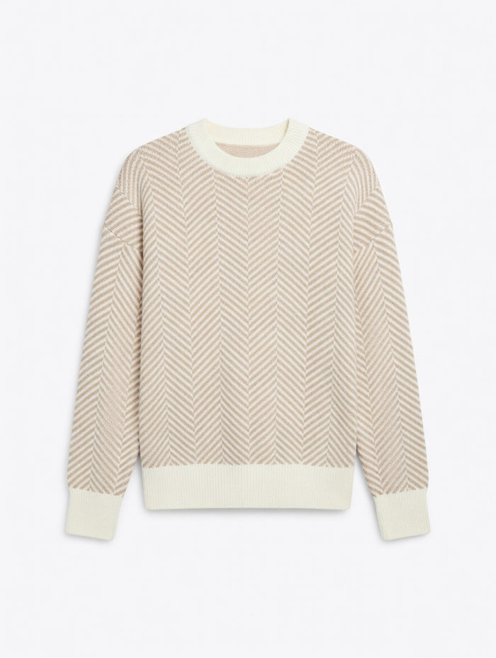 Brit & Boho™ | Margarita Elegance Striped Sweater