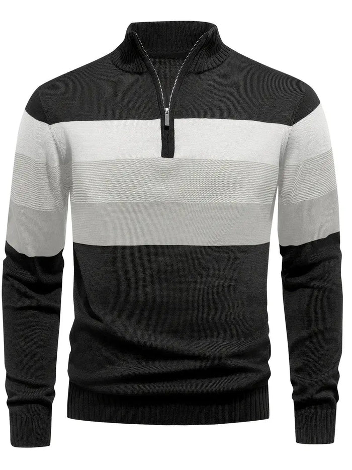 Brit & Boho™️ | The Luxe Colorblock Quarter Zip Brit & Boho | Fashion & Boutique