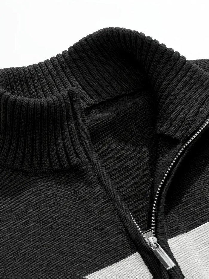 Brit & Boho™️ | The Luxe Colorblock Quarter Zip Brit & Boho | Fashion & Boutique