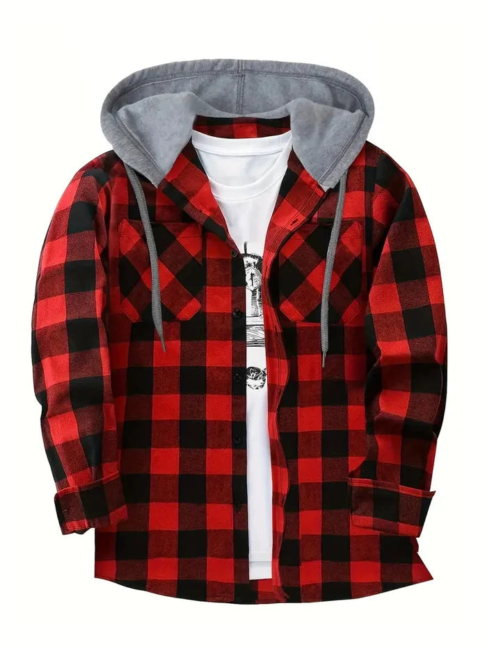Brit & Boho™️ |  Timber Hooded Flannel Jacket Brit & Boho | Fashion & Boutique