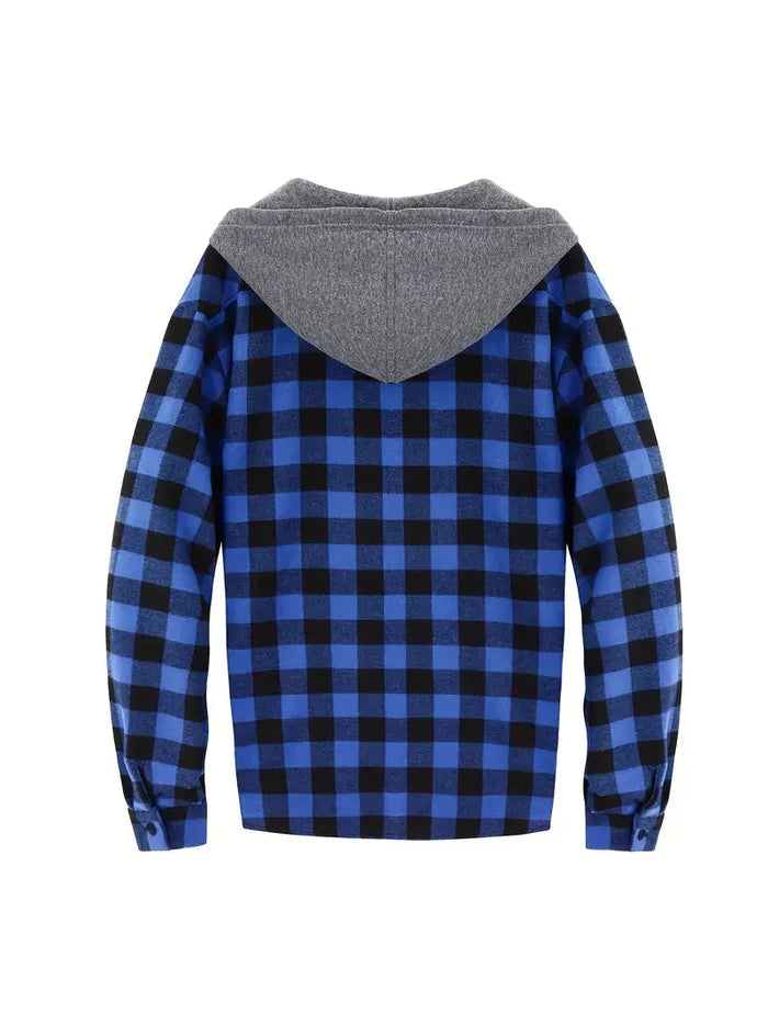 Brit & Boho™️ |  Timber Hooded Flannel Jacket Brit & Boho | Fashion & Boutique