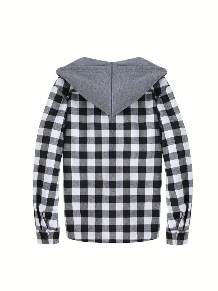 Brit & Boho™️ |  Timber Hooded Flannel Jacket Brit & Boho | Fashion & Boutique